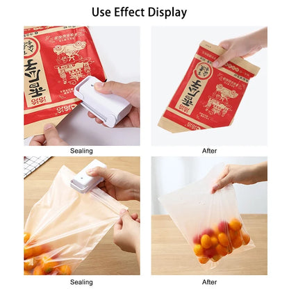 Mini Heat Bag Sealer Machine — Portable Plastic Food Bag Sealer