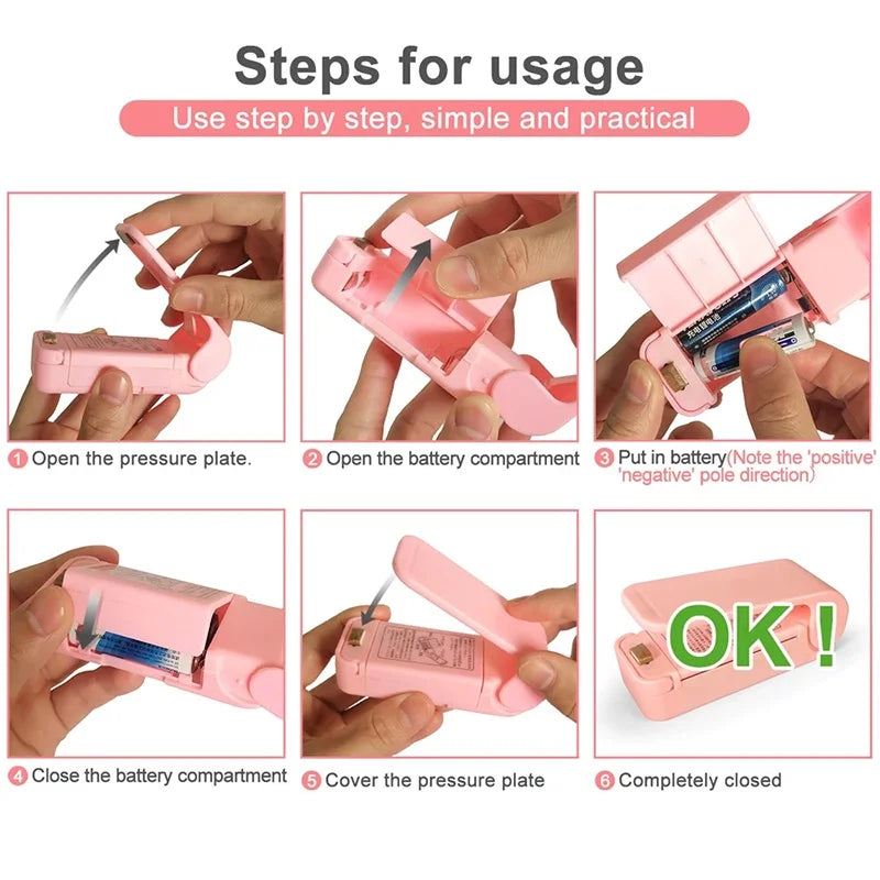 Mini Heat Bag Sealer Machine — Portable Plastic Food Bag Sealer