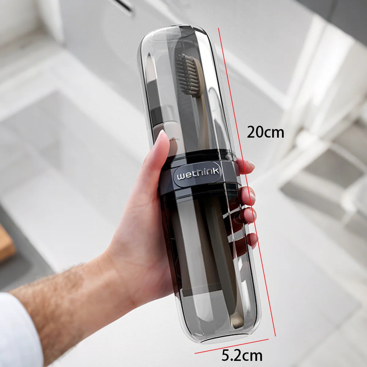 Portable Toothbrush & Toothpaste Travel Case