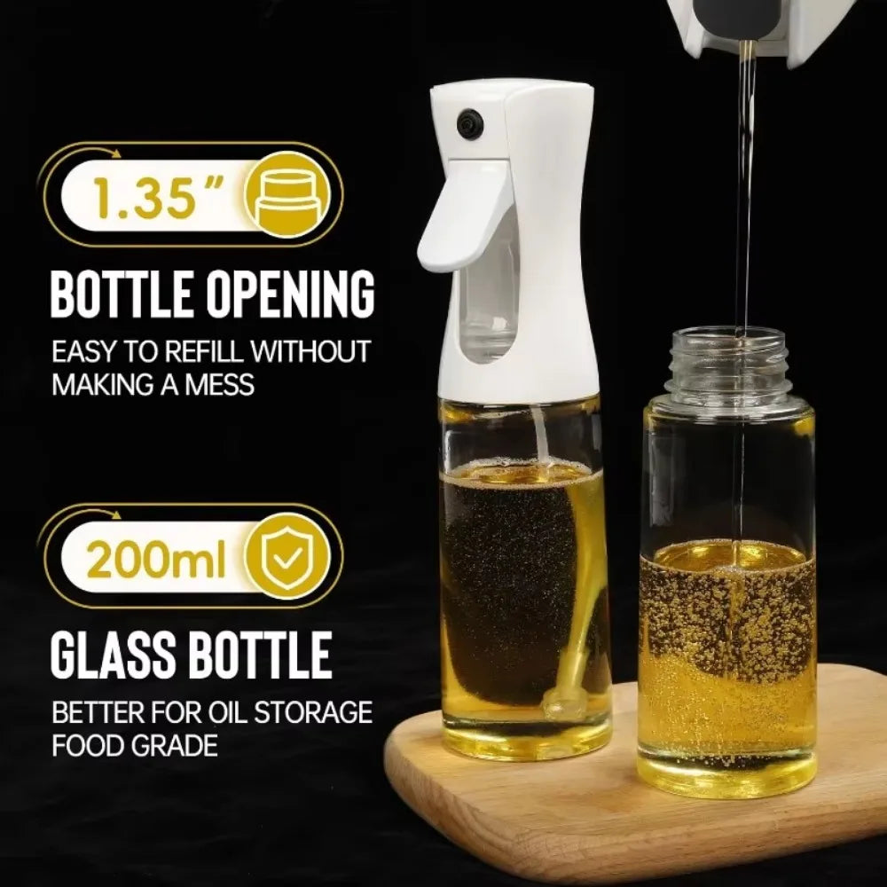 Olive Oil Spray Bottle — Reusable Mist Dispenser for Cooking