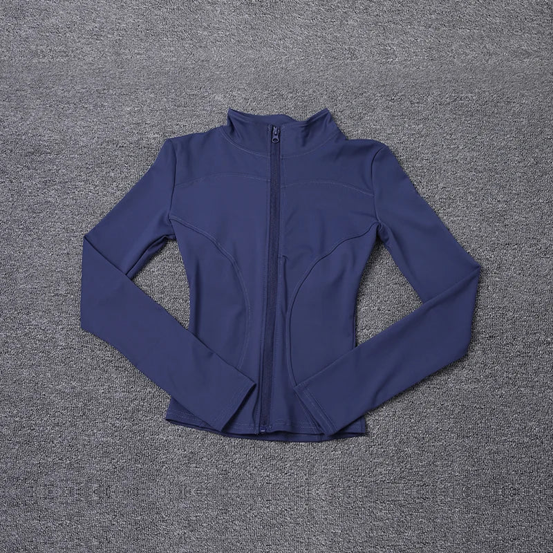 Women's Long Sleeve Sport Jacket — Gym & Yoga Workout Coat