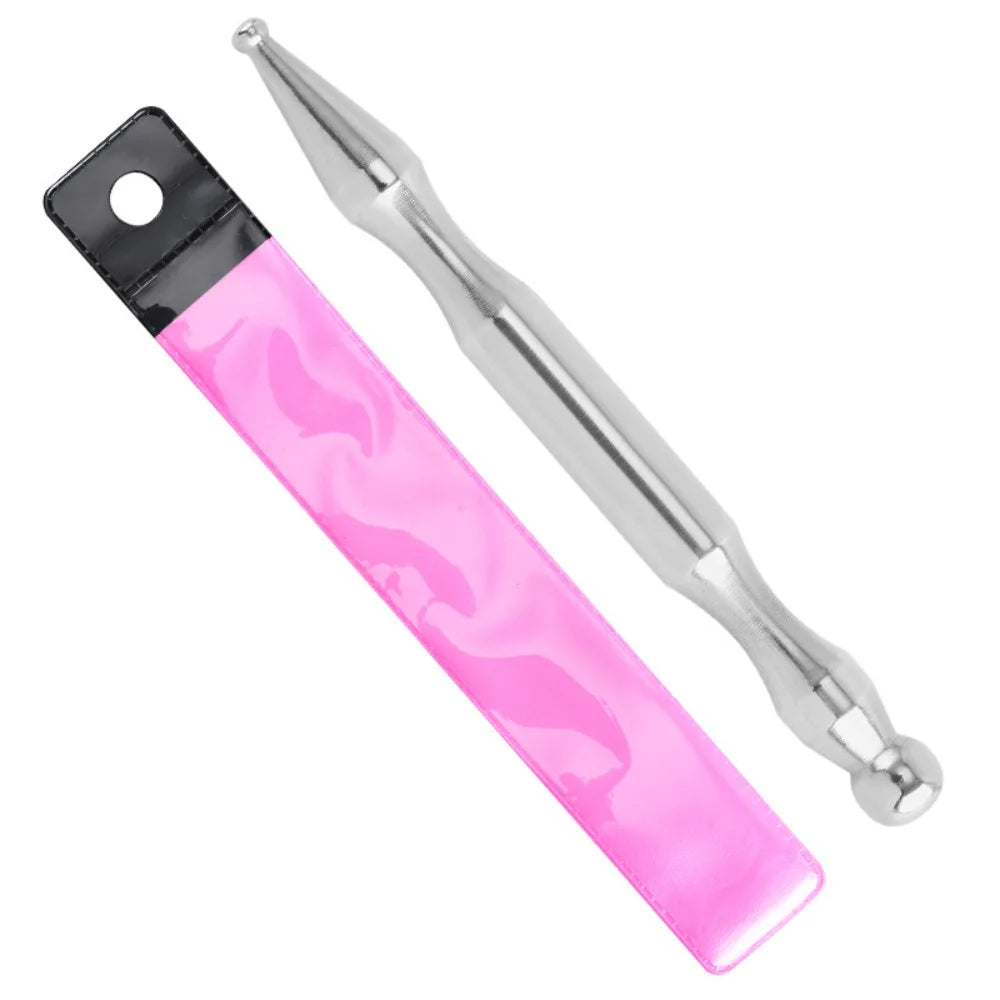 Stainless Steel Acupuncture Pen Dual Head Design Self-Care Tool Deep Tissue Massager Deep Tissue Wellness Product