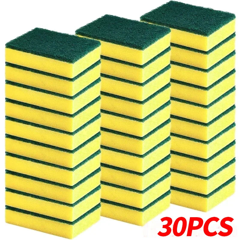 Double-Sided Magic Sponge Cleaning Brush — Kitchen Pot Scrubber