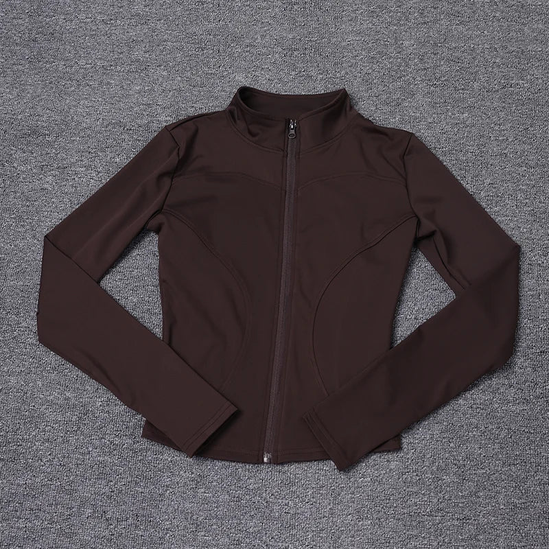 Women's Long Sleeve Sport Jacket — Gym & Yoga Workout Coat