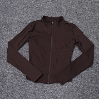Women's Long Sleeve Sport Jacket — Gym & Yoga Workout Coat