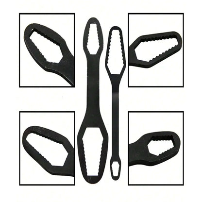 PINMOAP 1PC Multi Functional Wrench With Adjustable Self Tightening Double Head Wrench Convenient Tool For Cars Bicycles Homes