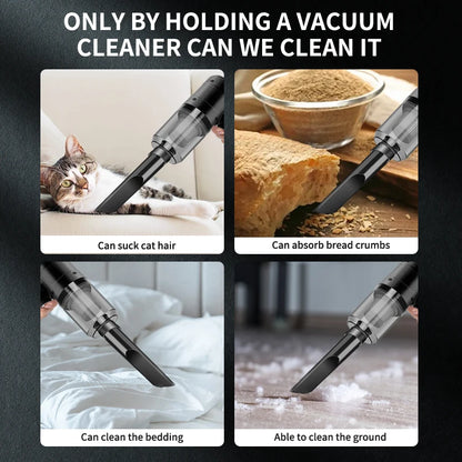 Handheld Car Vacuum Cleaner — 15000PA Cordless Portable