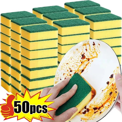 Double-Sided Magic Sponge Cleaning Brush — Kitchen Pot Scrubber