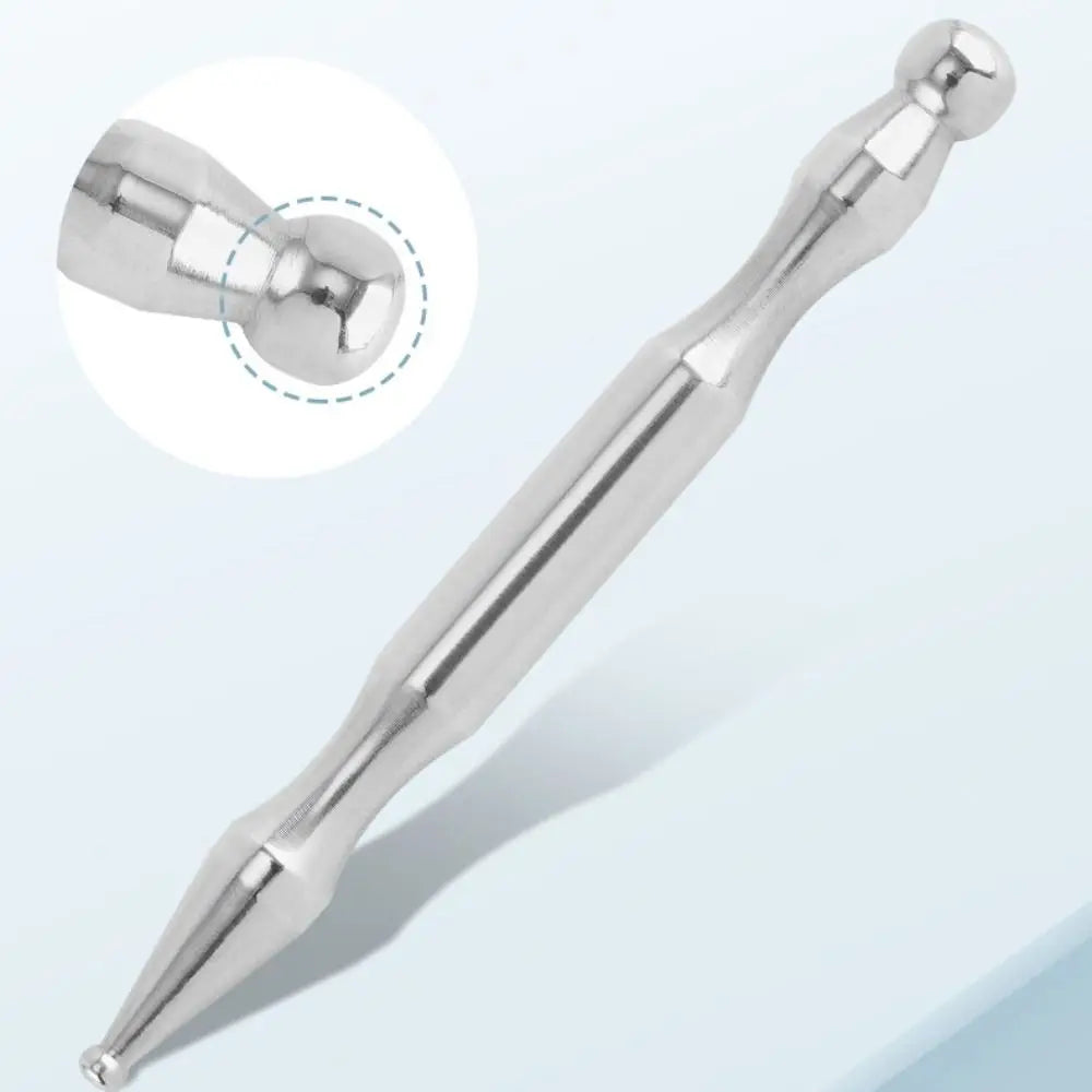 Stainless Steel Acupuncture Pen Dual Head Design Self-Care Tool Deep Tissue Massager Deep Tissue Wellness Product