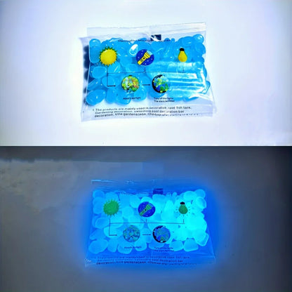 Glow In The Dark Pebbles — 100pcs Luminous Garden Stones