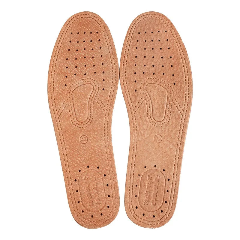 Breathable Leather Insoles for Men & Women