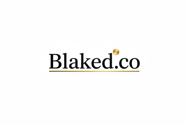 Blaked.co White Background Logo