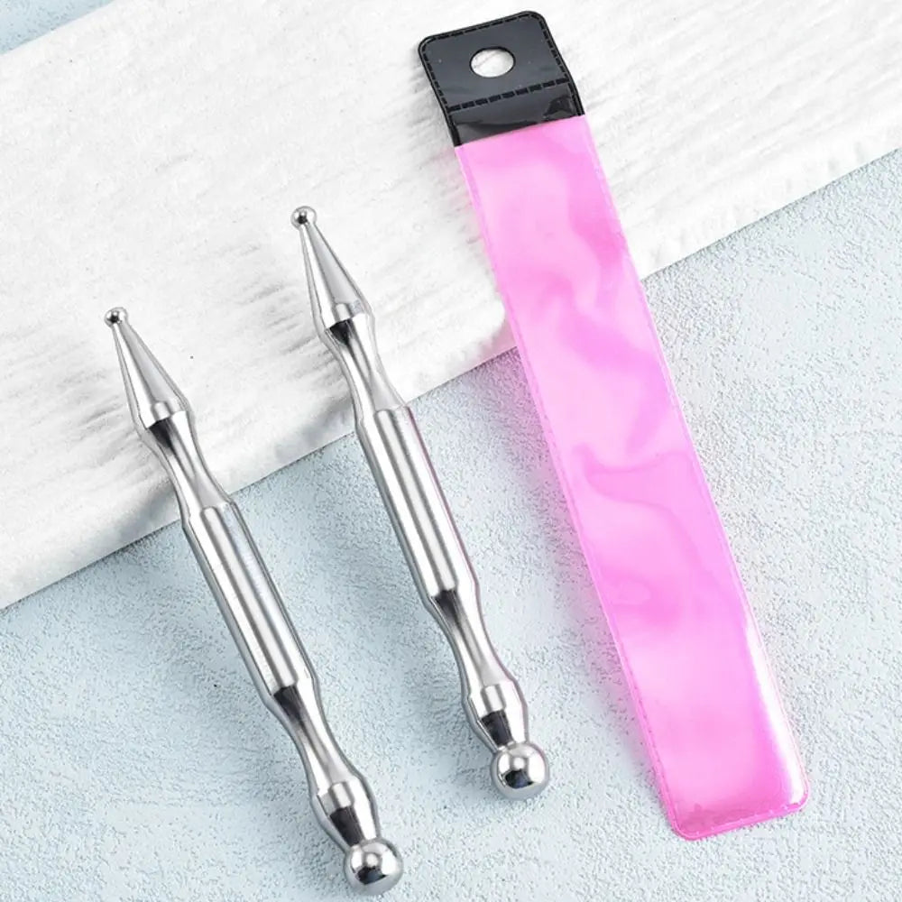 Stainless Steel Acupuncture Pen Dual Head Design Self-Care Tool Deep Tissue Massager Deep Tissue Wellness Product