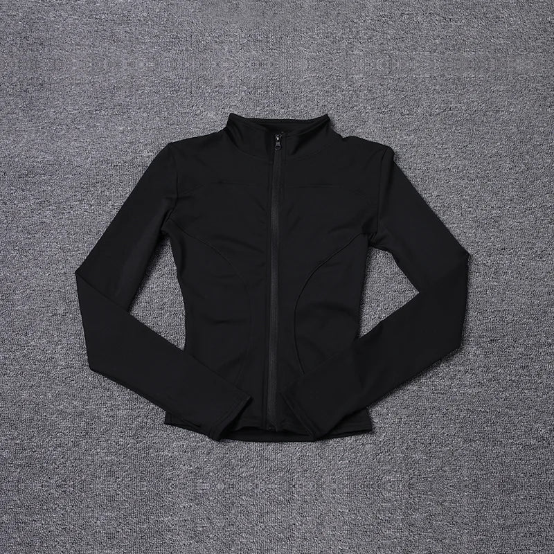 Women's Long Sleeve Sport Jacket — Gym & Yoga Workout Coat