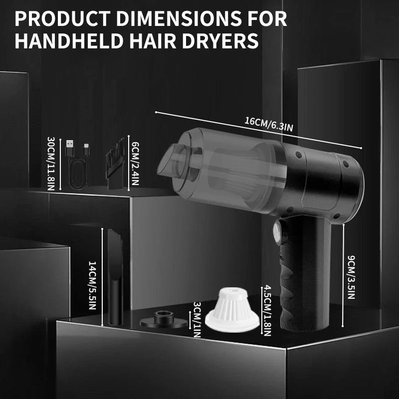 Handheld Car Vacuum Cleaner — 15000PA Cordless Portable