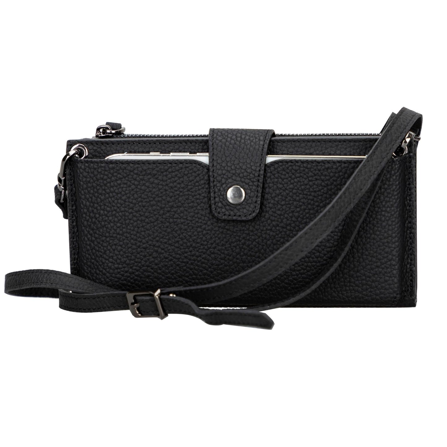 Kaycee Leather Women's Cell Phone Wallet with Strap
